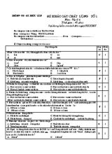 Đề khảo sát chất lượng số 1 môn  Vật lí 6 thời gian  45 phút